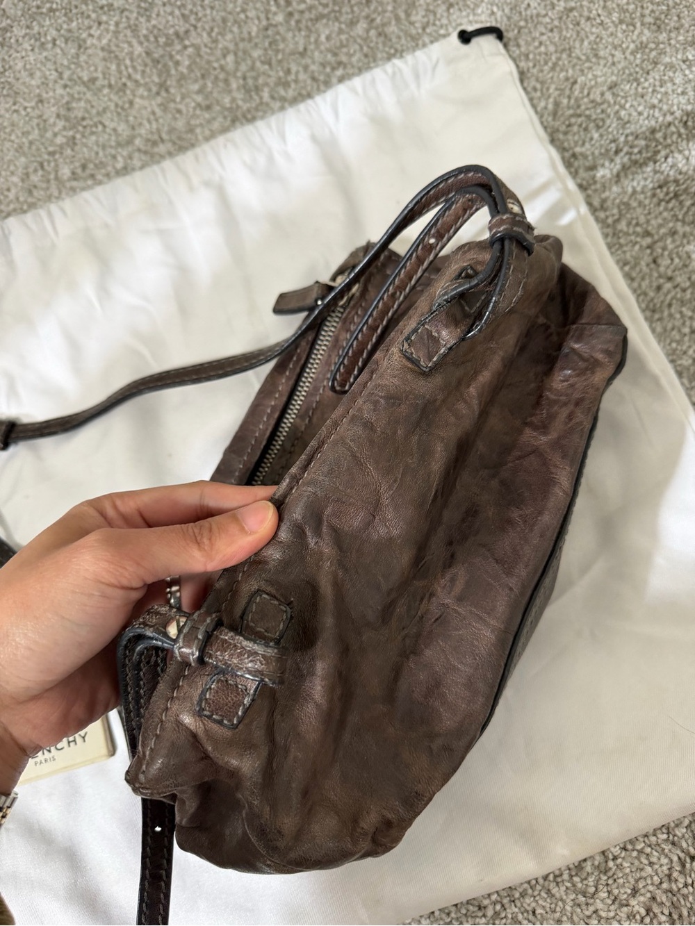 Authentic Givenchy Crinkled Leather Mini Pandora Bag - Picture 5 of 7